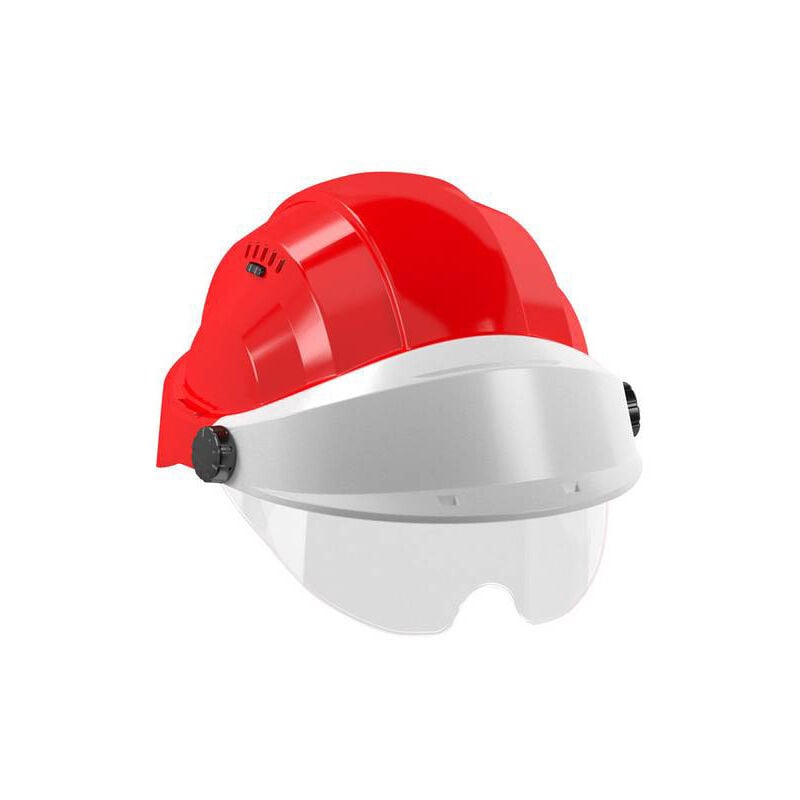 Casque 'Orizon' Rouge Visiere Grise Avec Lunette Taliaplast - 563768