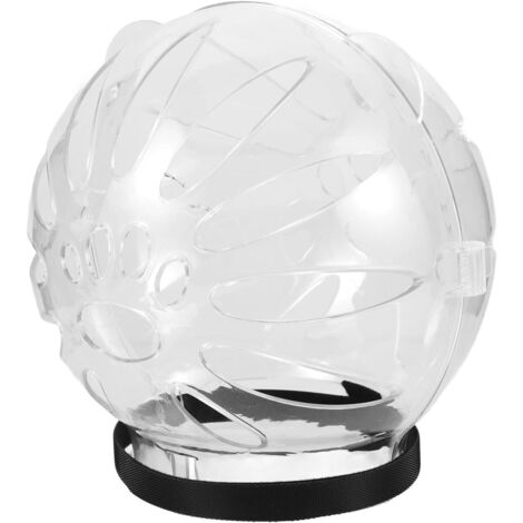 Casque pour Chat Capuche Anti Léchage en Abs Transparent - Taille Grand -