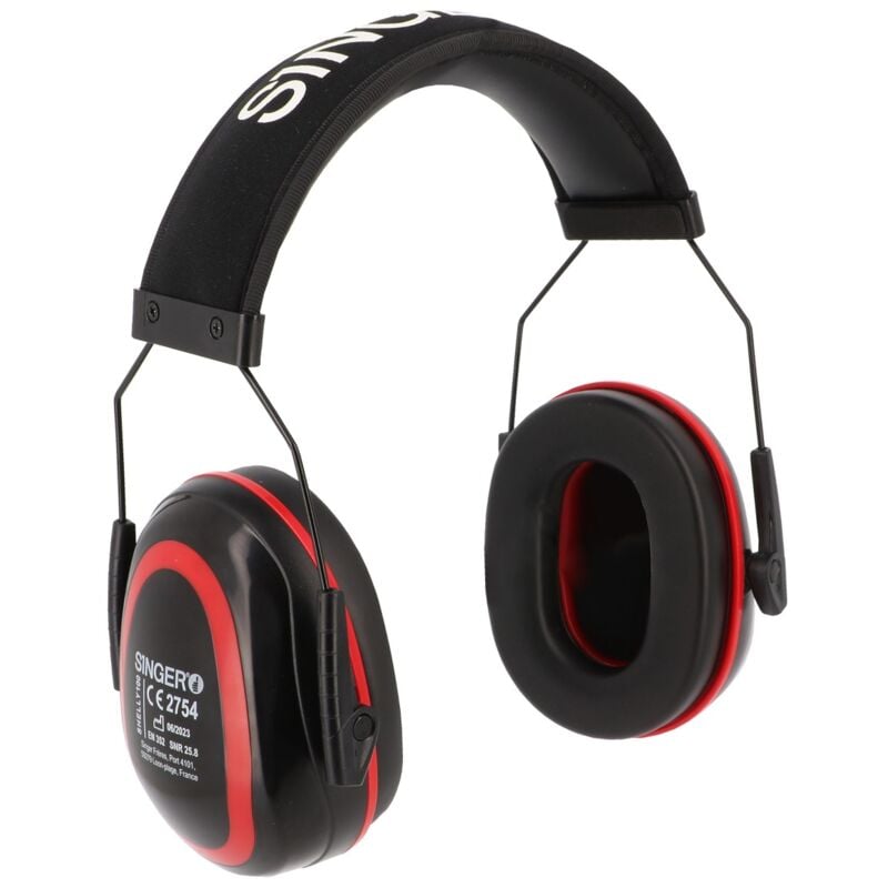 Serre-tête antibruit. Arceau avec moussede confort. snr 25.8 dB Singer ort. snr 25.8 db Ref.