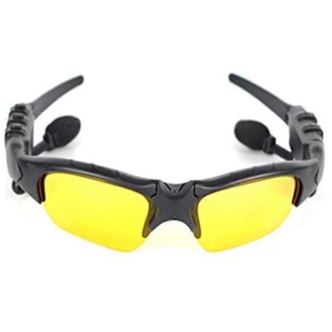 Casque sans fil avec micro et lunettes polarisées pour la conduite et le vélo, réduction du bruit