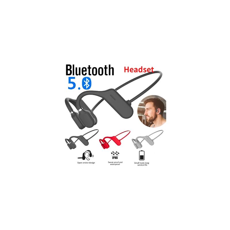 Casque stéréo sans fil Bluetooth avec écouteurs 120 mAh