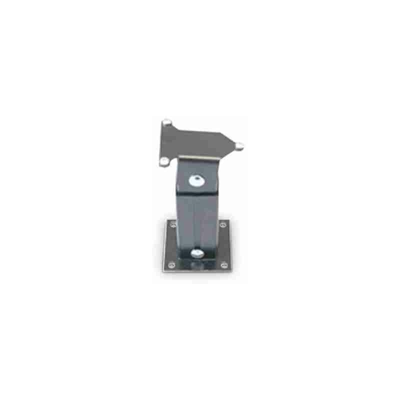 01740M - Colonne extensible à section carrée 40 x 40 mm, orientable à 180°, pour fixation horizontale au mur ou fixation verticale au sol des butées