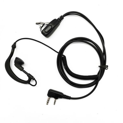 Casque-talkie-walkie pour radio bidirectionnelle UV-5R UV5R UV-5RE, oreillette avec micro PTT et prise de type K.-AquaForge