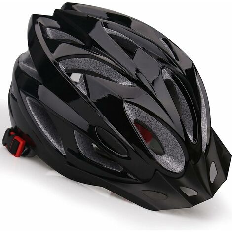 Casque Velo Homme Femme, KINGLEAD Casque Velo Adulte Certificat CE Casque VTT avec Visière Amovible Casque Velo Route avec Corps EPS Coque PC Casque Cyclisme Casque de vélo Réglable 57-62CM