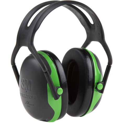 Casques antibruit X4A vert isolé - 33dB - 3M