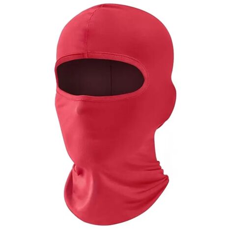 Casques de moto automne-hiver, adaptés aux hommes et aux femmes, avec lunettes de ski respirantes rouges.