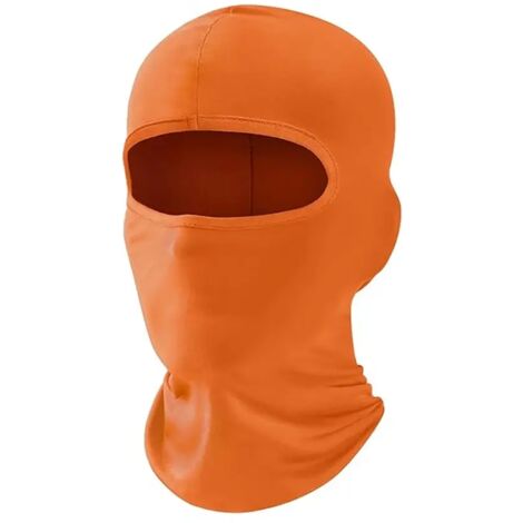 Casques de moto automne-hiver, unisexes, avec lunettes de ski respirantes orange.