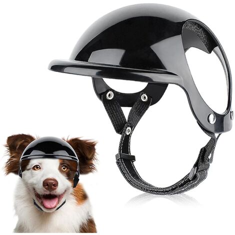 Casques pour animaux de compagnie (chien/chat), casque de vélo/moto avec lunettes de soleil intégrées, chapeau de sécurité pour chien en voyage, protection de la tête, accessoires pour animaux de comp