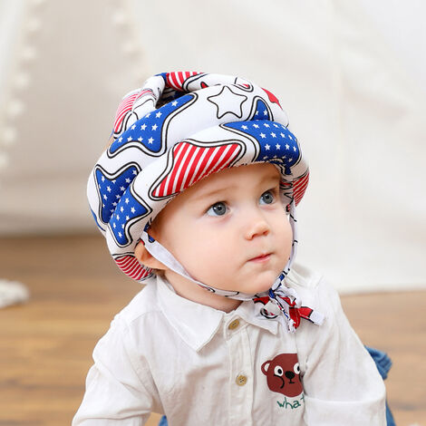 Casquette anti-chute pour bébé - Protection de la tête - Anti-collision - Pour enfants de 0 à 3 ans，