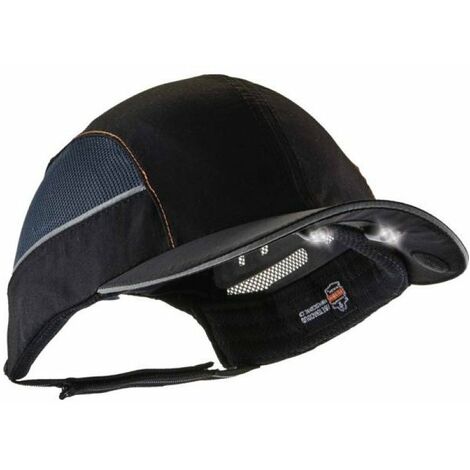 Casquette Anti-heurt Led Jaune Fluo Protection Renforcée Et Visibilité Lumineuse - Ergodyne