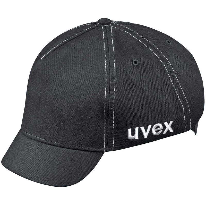 U-cap casquette de sport avec visière courte et coque rigide, noir - Uvex
