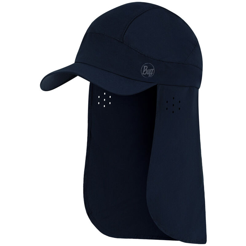 Buff - Pack Casquette avec Protecteur de Nuque Bimini Casquette - Bleu Marine Taille 57,5-61,5 cm - Protection Solaire