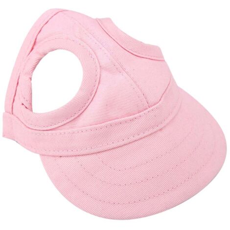 Casquette de baseball pour chien ou chat, style extérieur, avec bande ajustable, idéale pour les voyages et le sport en été (rose, taille L)