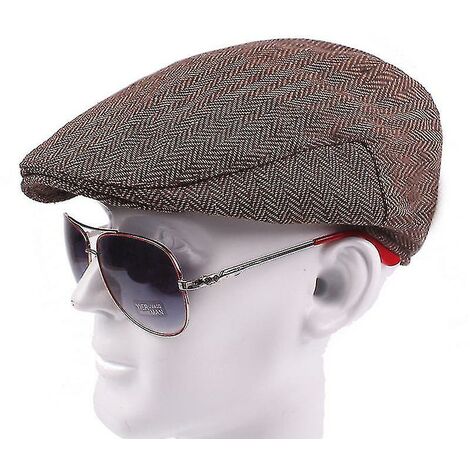 Casquette Homme Vintage Gavroche Tweed Baker Gatsby Peaky Casquettes Plates Blinders
