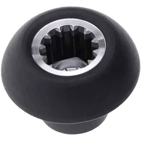 Casquillo de accionamiento para batidoras/licuadoras  Boquilla tipo hongo mosaico de 27 mm  Accesorio de reparación  Acero inoxidable y nailon  Tamaño universal 1,50 x 1,06 pulgadas  Negro