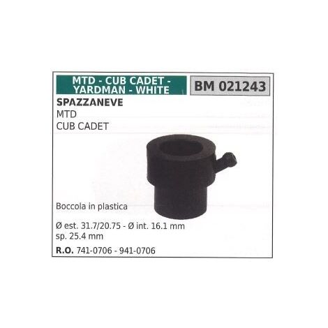 Casquillo de plástico quitanieves MTD 021243