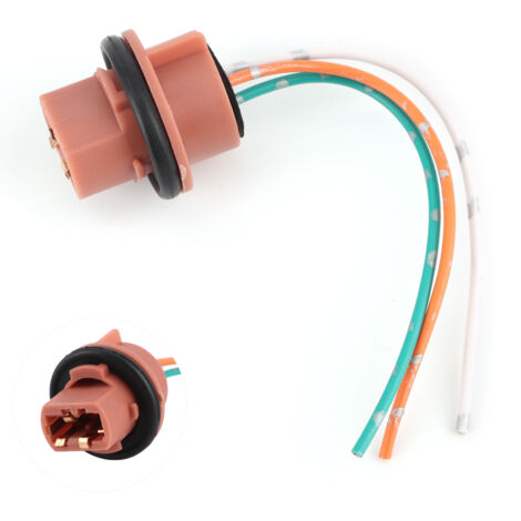 Casquillo para faros de automóvil 7443, casquillo de doble filamento para luz de freno, enchufe de cobre, nailon de alta temperatura (modelo B)