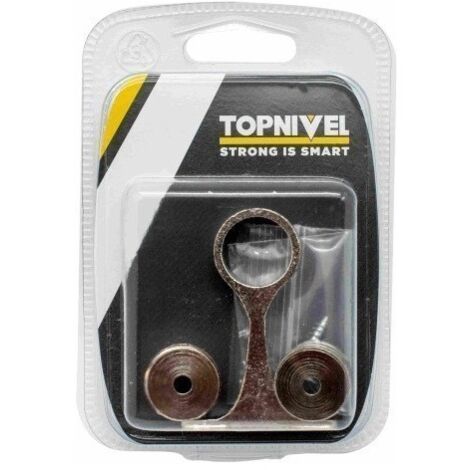 Casquillo Tubo Armario Soporte Central 19Mm Niquel Nivel 3 Pz