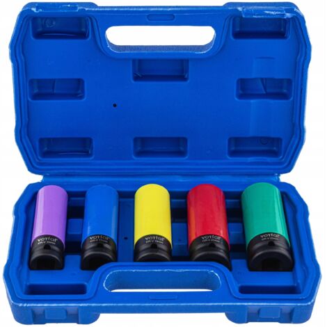 Casquillos de impacto 1/2 para llaves de tubo 15 17 19 21 22 mm