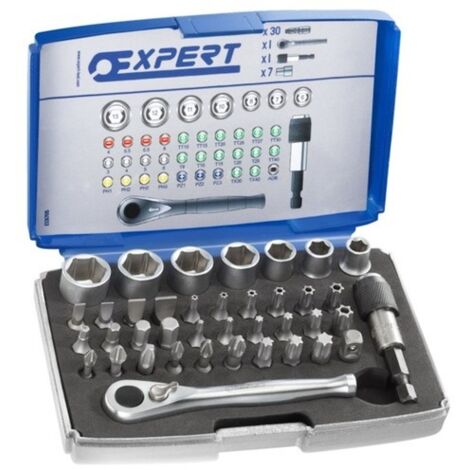 Cass. bit+access.1/4" 39 pz. EXPERT E131705