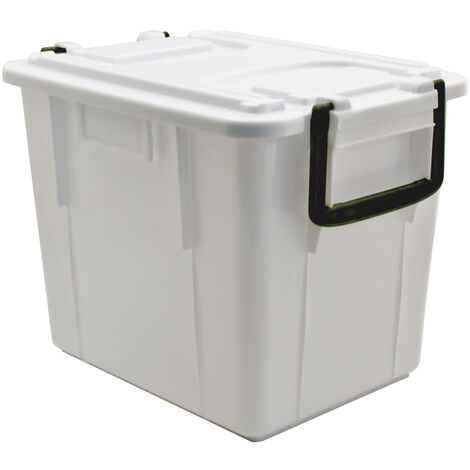Cassa chiusa sovrapponibile con coperchio - Food Box - Bianco - Mobil Plastic