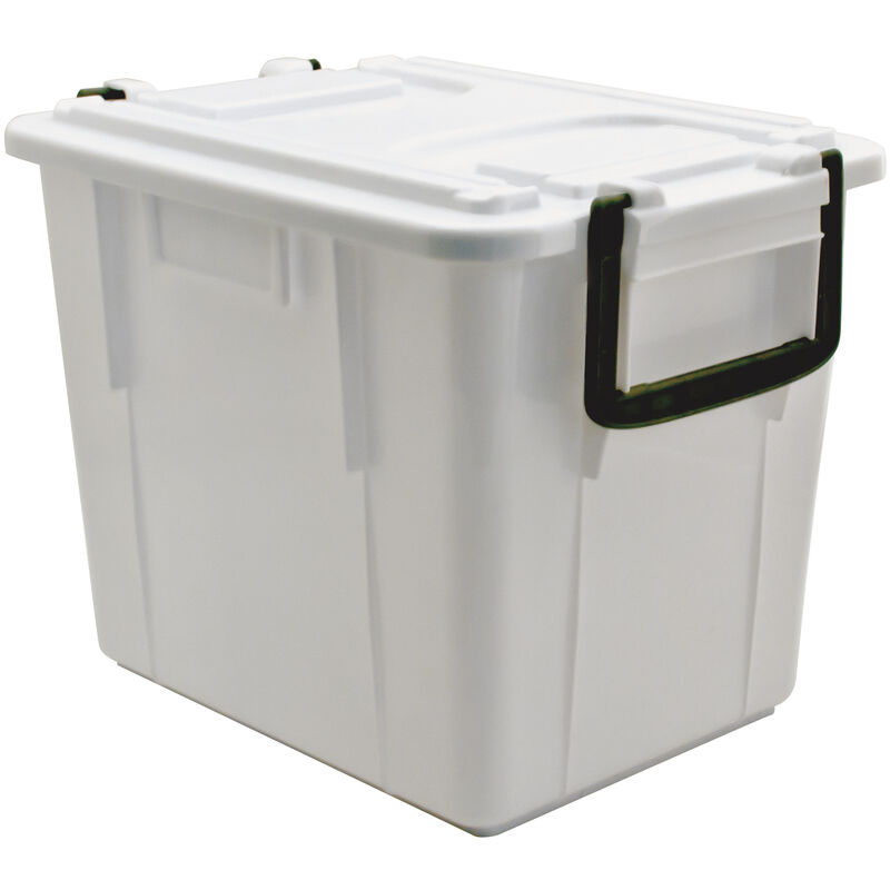 Image of Mobil Plastic - Cassa alimentare con coperchio modello Food Box 20 litri - Bianco bianco