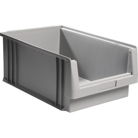 Cassa di stoccaggio visibile PLK L500xP315xH200mm PP grigia