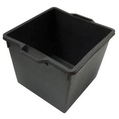 CASSA MACERIE QUADRATA IN PP NERO LT.40 Misura: mm 400x400x330