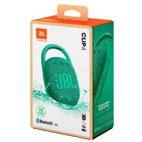 Cassa Mini Speaker Clip 4 Eco Green Altoparlante Portatile Bluetooth Verde