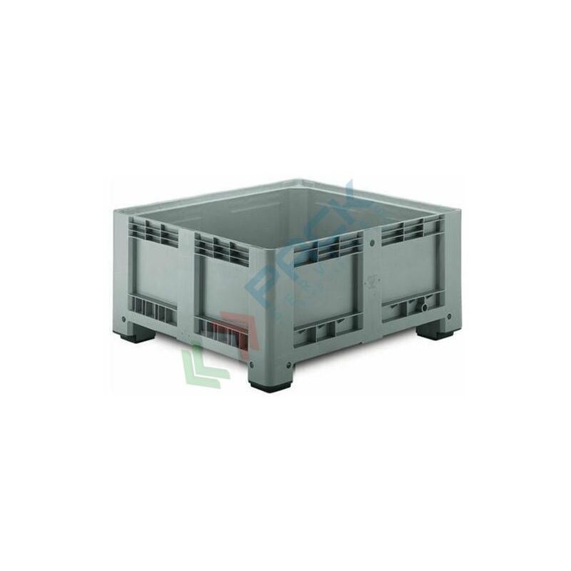 Cassa pallet in hpde, 4 piedi, 120 x 100 x 58 cm