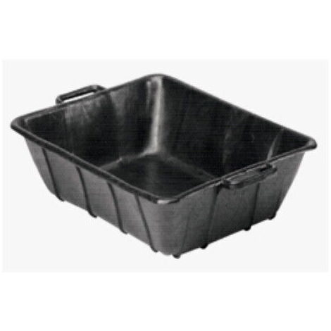 Cassa porta malta in plastica c/rinforzo in ferro x edilizia nero 30lt 64x48x18