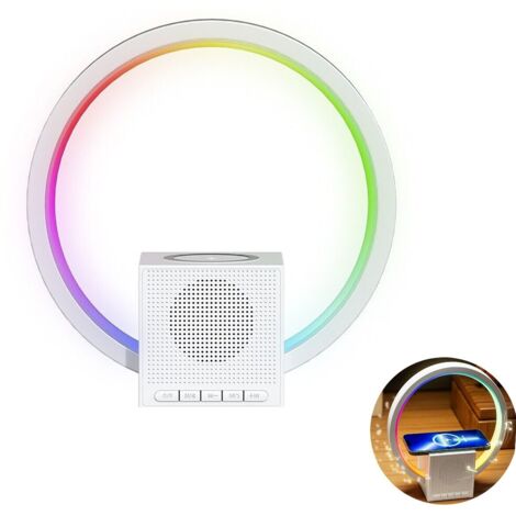 CASSA SPEAKER RICARICABILE LAMPADA LED RGB RICARICA WIRELESS BLUETOOTH RADIO 258