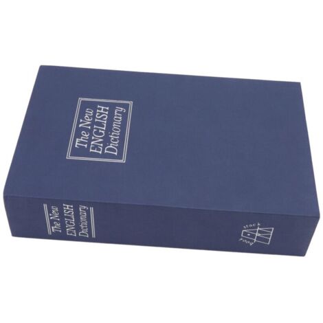 Cassaforte a forma di libro Eosnow, innovativa cassaforte a combinazione di medie dimensioni con serratura a combinazione per custodire denaro, gioielli, carte, documenti, blu