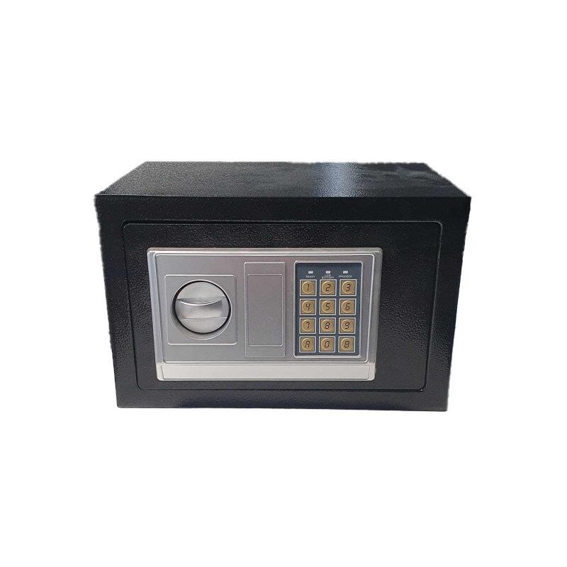 Image of Cassaforte a Muro con Combinazione Numerica Digitale Elettronica e Doppia Chiave di Sicurezza Colore Assortito Nero/Bianco 4xAA Batterie 4,6Kg