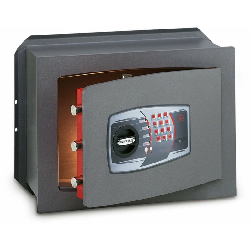 Image of Technomax - Cassaforte a Muro Digitale con Pass Serie Technofort 420X480X280Mm