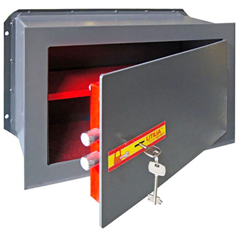 Cassaforte Da Muro ' Utilia Security' 360x195x230 h Con Chiave a Doppia Mappa