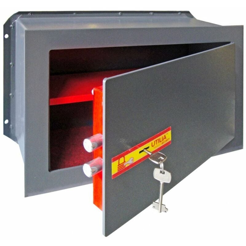 Utilia - Cassaforte Da Muro ' Security' 260x150x180 h Con Chiave a Doppia Mappa