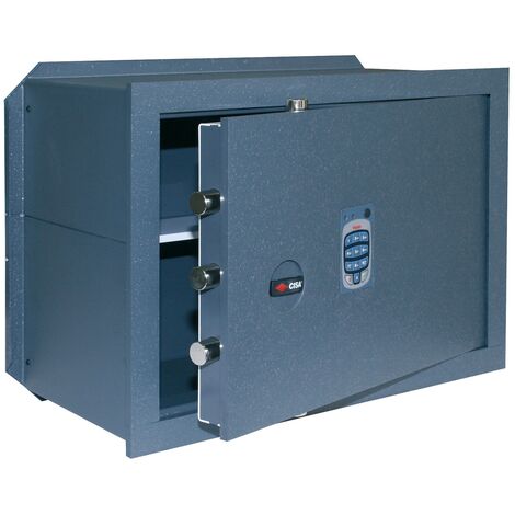 Cassaforte digitale in acciaio con luce interna e verniciatura ad alta resistenza Cisa - 25x49x36h cm
