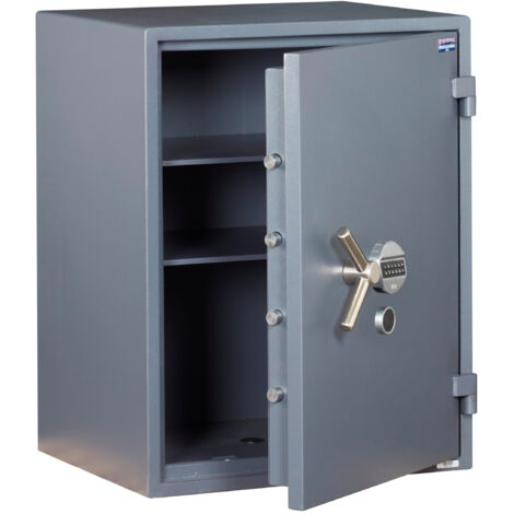 Cassaforte Professionale Bank Pro 1 Technomax - Chiave A Doppia Mappa + Combinazione Elettronica Digitale 650x840x550