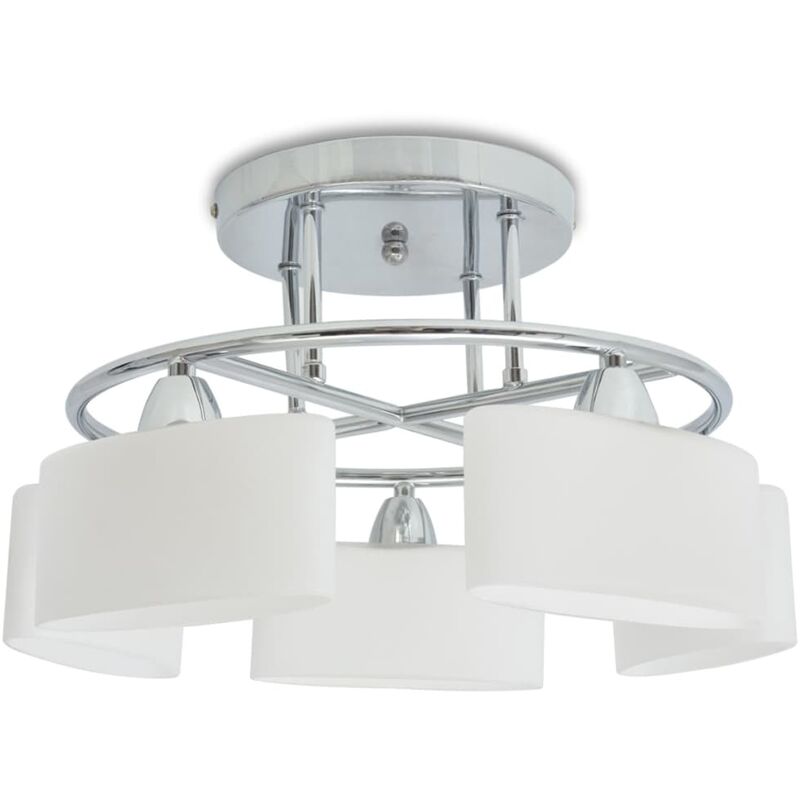 Cassano 5-Light 42.5cm Semi Flush Mount by Ivy Bronx White