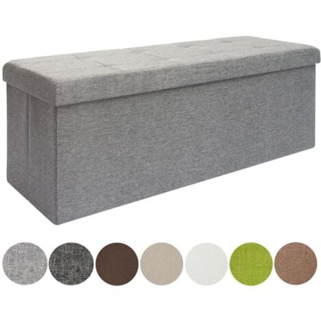 Cassapanca 110x38x38cm incl 2 pareti divisorie Marrone Scuro