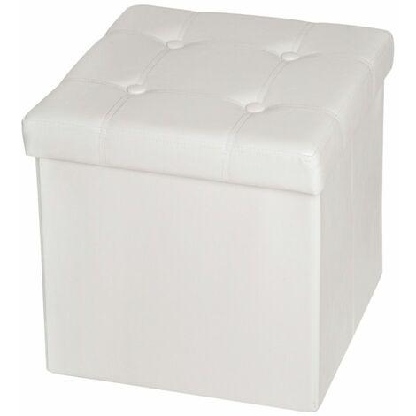cassapanca pouf pieghevole con contenitore, forma quadrata - pouf letto, pouf contenitore, pouf sacco