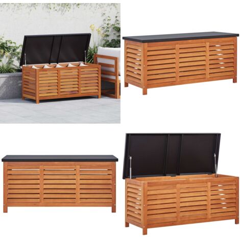Cassapanca da Giardino 117x50x55 cm in Massello di Eucalipto - Cassapanca in legno - Cassapanca in eucalipto
