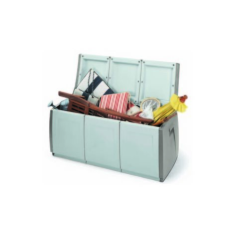 Cassapanca In  Resina Terry Box 140 Grigio Tortora 140x54x57hPortatutto