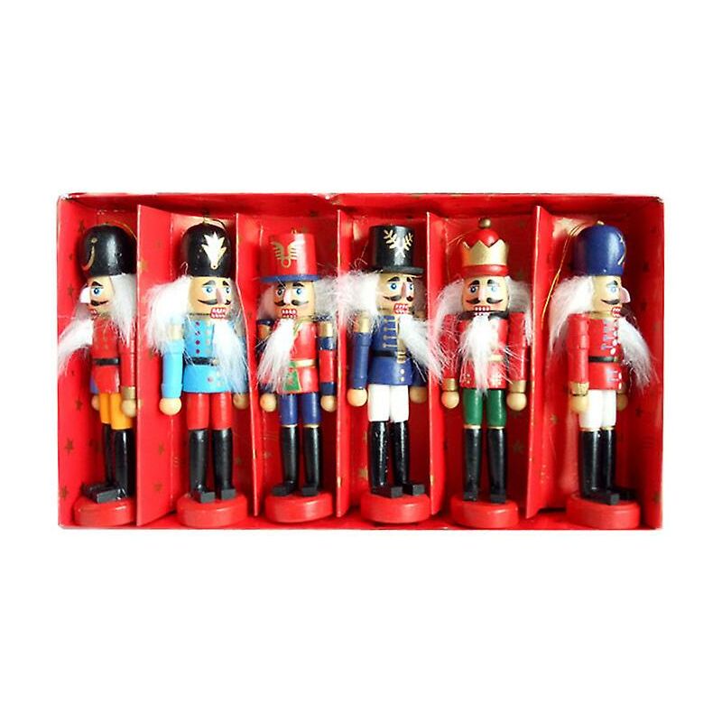Casse-Noisette Décorations De Noël En Bois Casse-Noisette Soldats Ensemble Noël Casse-Noisette Ornements Pour Arbre De Noël Chiffres Marionnette