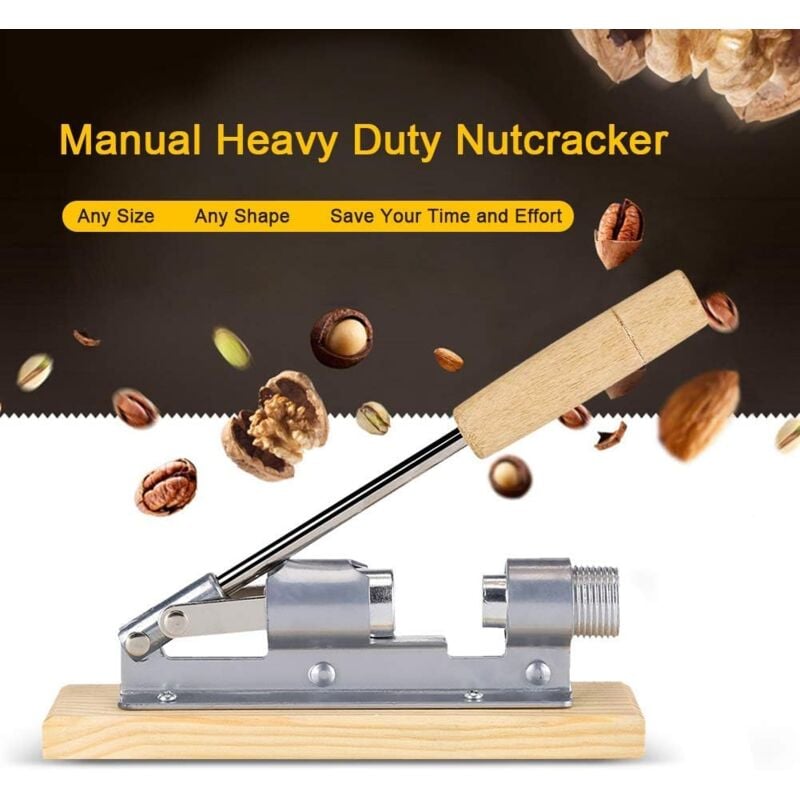 Casse-Noisette Manuel Heavy Duty Nuts Cracker En Bois Poignée Casse Noix Ustensiles à Pâtisserie—