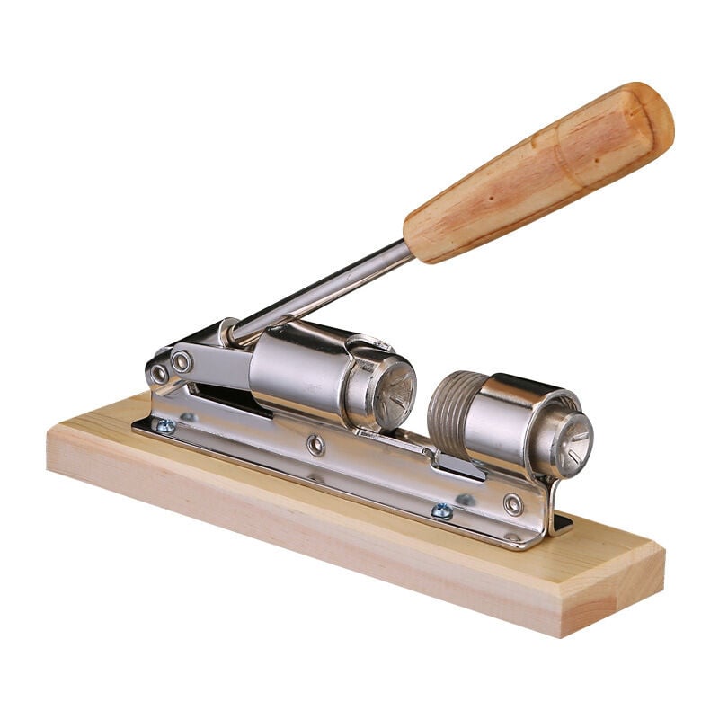 Casse-Noisette Manuel,Écrous Casse Noix Pinces En Noyer Inoxydable Pince À Châtaignes Pince Casse Noisette Ouvre-Écrou Cuisine Avec Base En Bois Et