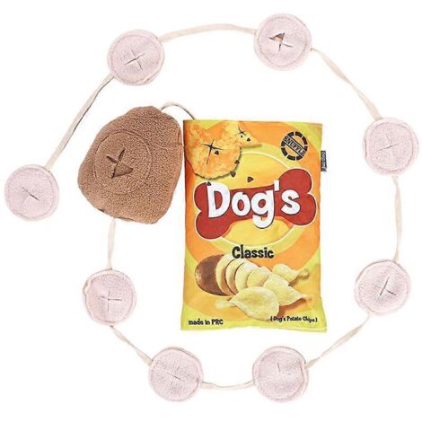 Casse-tête interactif pour chien, distributeur de friandises, jouet distributeur de croquettes mignon pour chiens d'intérieur.