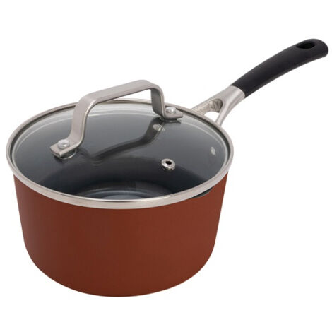 casserole 16 cm + couvercle - cerapro terracotta - cosy & trendy