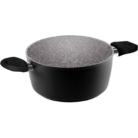 CASSEROLE 2 ANSES AETERNUM NOIR PERLE D.20 ADAPTE POUR TABLE A INDUCTION